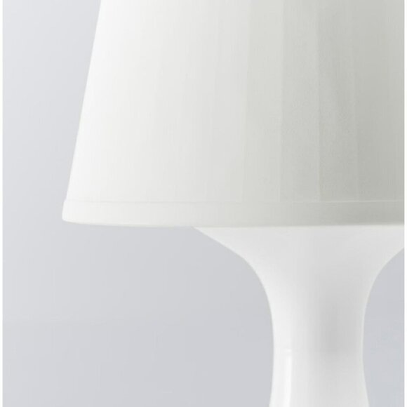 Ikea LAMPAN Tabletop Lamp  Transparent White Base Light Plug In On/Off Switch - Picture 4 of 5